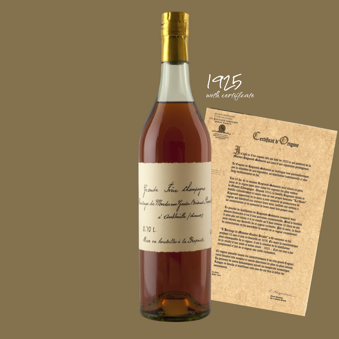 Gaston-Briand 1925 Grande Fine Champagne Cognac - Heritage Madame Gaston Briand