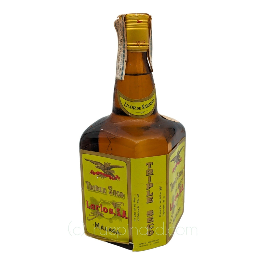 Larios Triple Sec Orange Liqueur from Málaga 1970s - Rue Pinard