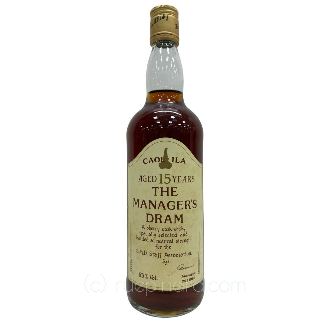 Caol Ila 15YO Managers Dram - Rue Pinard